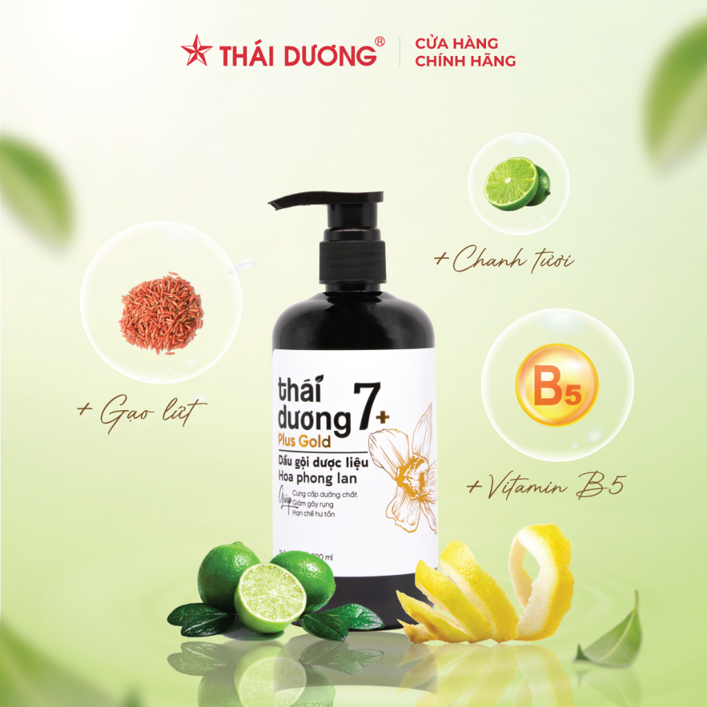 Ảnh Mua 1 dầu gội Thái Dương 7 Plus (chai 250ml/ 500ml) tặng Dầu xả 7 Plus Gold 50g 3