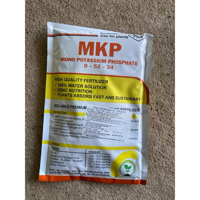 MKP nhập khẩu từ Đức 0-52-34 1kg