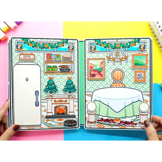 Đồ chơi Biệt thự phong cách Hoàng gia của bé TocaBoca - Pighandmade búp bê giấy