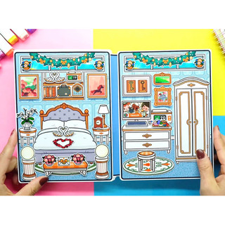 Đồ chơi Biệt thự phong cách Hoàng gia của bé TocaBoca - Pighandmade búp bê giấy