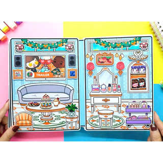 Đồ chơi Biệt thự phong cách Hoàng gia của bé TocaBoca - Pighandmade búp bê giấy