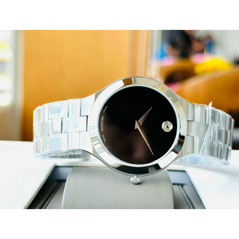 ĐỒNG HỒ NAM CHÍNH HÃNG Movado 0607442 Quartz Collection Black Dial