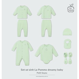La pomme SS2024 set sơ sinh dream baby xanh