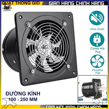 Quạt Hút Gió, Quạt Thông Gió , Hút Mùi Nhà Bếp , Nhà Vệ Sinh , Phòng Ngủ FD-100, công xuất 20W