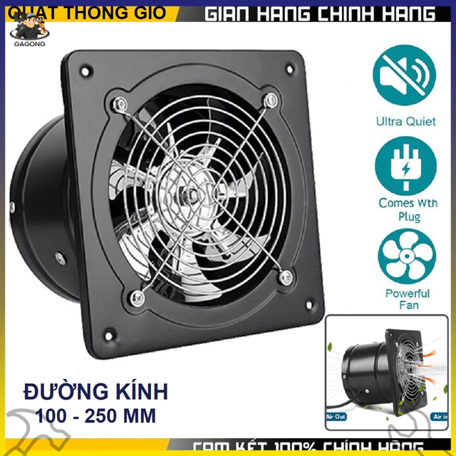 Quạt Hút Gió, Quạt Thông Gió , Hút Mùi Nhà Bếp , Nhà Vệ Sinh , Phòng Ngủ FD-100, công xuất 20W