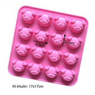 Vỉ silicon hình mặt heo