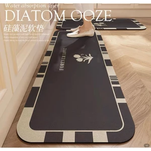 Bộ thảm bếp 2 tấm cao cấp để nhà bếp thấm hút tốt - chống trơn trượt tuyệt đối