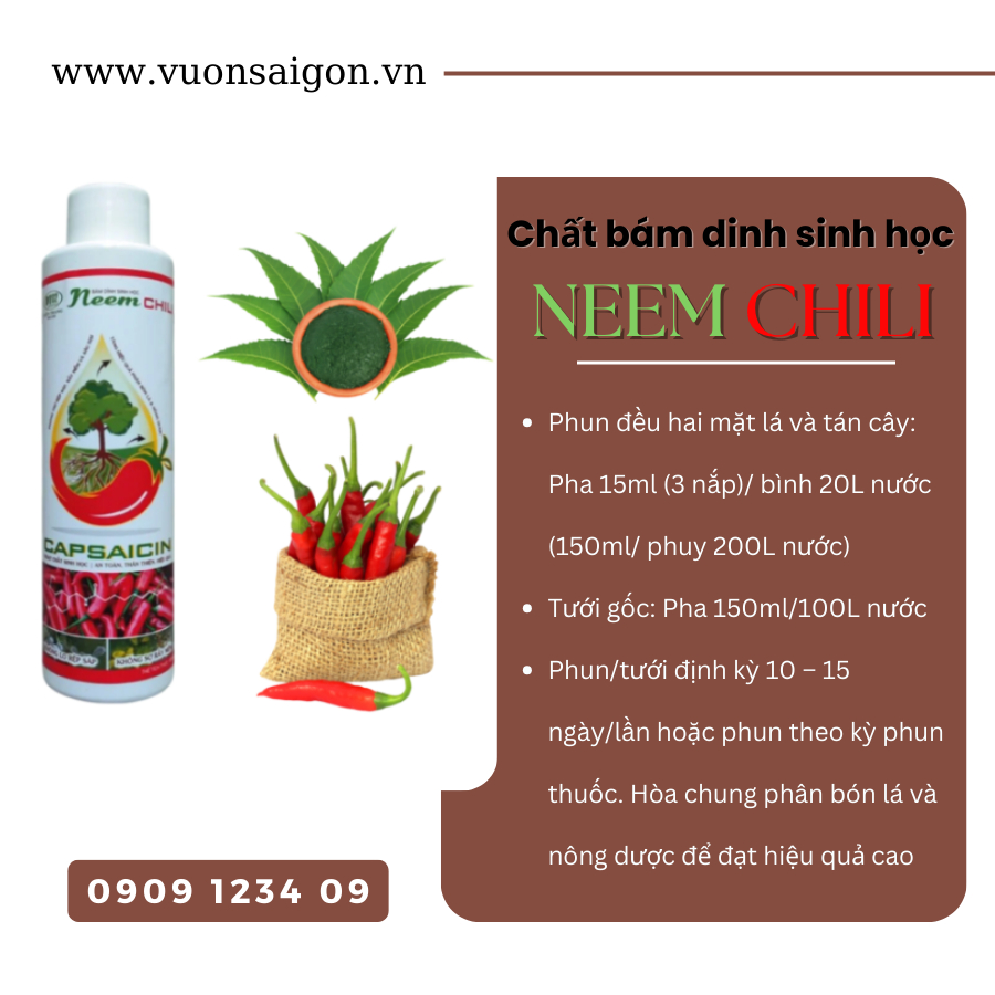Chất Bám Dính Sinh Học Neem ChiLi 4