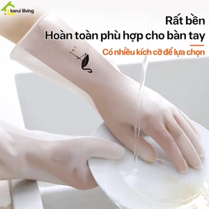 Găng tay cao su LUMII hình con hạc, siêu dẻo dai và bền, bao tay cao su, găng tay cao su đa năng