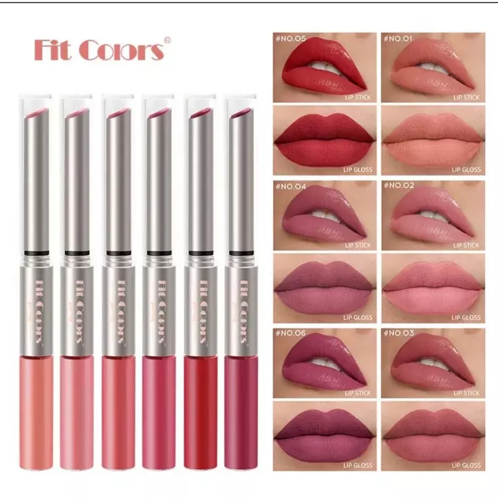 Son thỏi 2 đầu Fit Colors màu sắc là loại son lì có hai đầu son. Son thỏi và son lì nhung lì bền màu không trôi son cũng