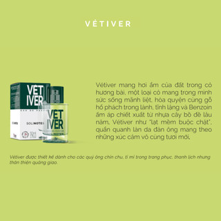 Nước hoa nam Solinotes Vetiver dầu thơm nam hương cỏ bài thơm lâu dạng xịt độ lưu hương 8h
