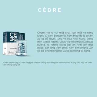 Nước hoa nam Solinotes Cedre dầu thơm nam hương gỗ tuyết tùng thơm lâu dạng xịt độ lưu hương 8h