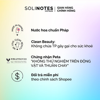 Nước hoa nam Solinotes Vetiver dầu thơm nam hương cỏ bài thơm lâu dạng xịt độ lưu hương 8h