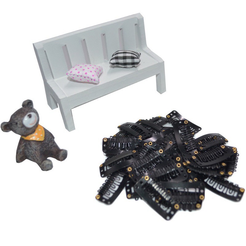 Set 500-1000 Cái Khuy Kẹp Phím Bấm Tóc Giả (Snap Clip) – Kẹp May Tóc Giả, Tóc Nối – Màu Đen