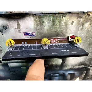 Bãi đậu xe 1/64 handmade
