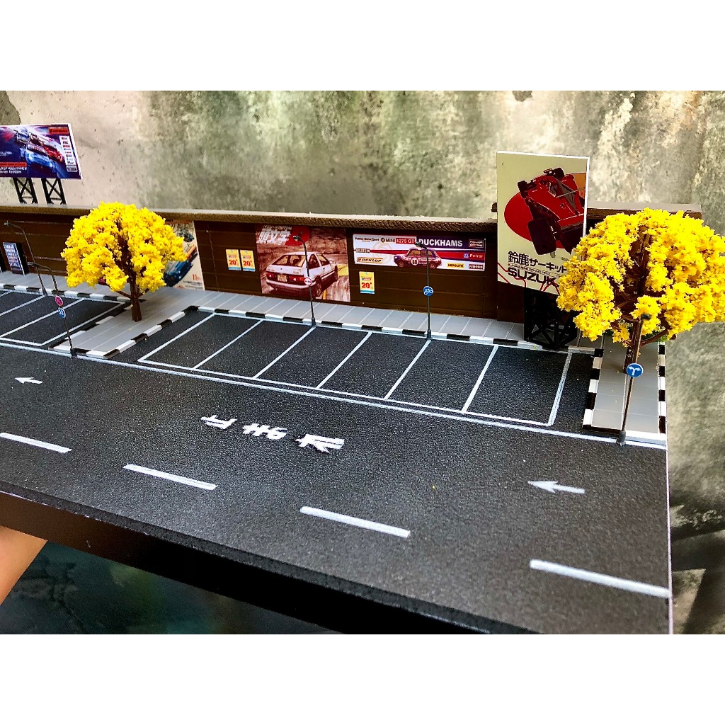 Bãi đậu xe 1/64 handmade