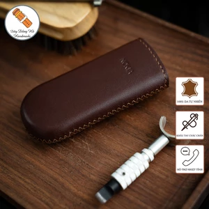 Mino Crafts - Bao da điện thoại N0KIA 6700, 8800, 8910 - Da bò nhập khẩu - Đồ da Handmade - Màu nâu