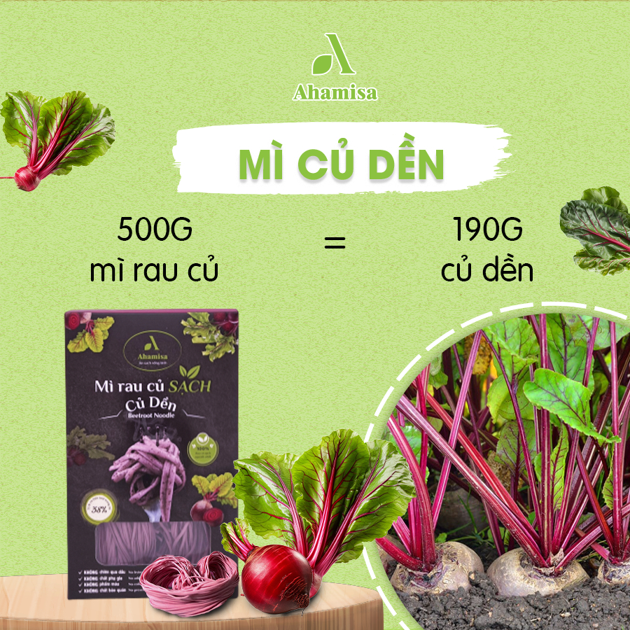 Mì Rau Củ Sạch Ahamisa Vị Củ Dền, Mì Ăn Kiêng, Mì Rau Củ Cho Bé, Ăn ...