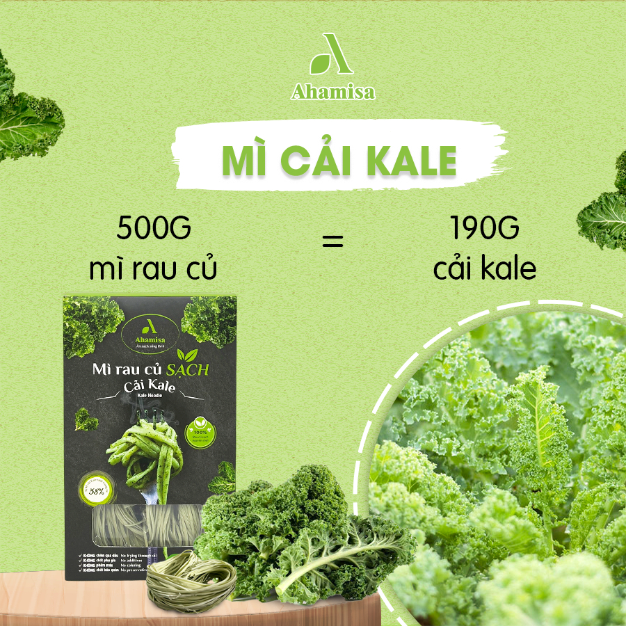 Mì Rau Củ Ahamisa Vị Cải Kale, Mì Ăn Kiêng, Mì Rau Củ Cho Bé, Ăn Chay ...