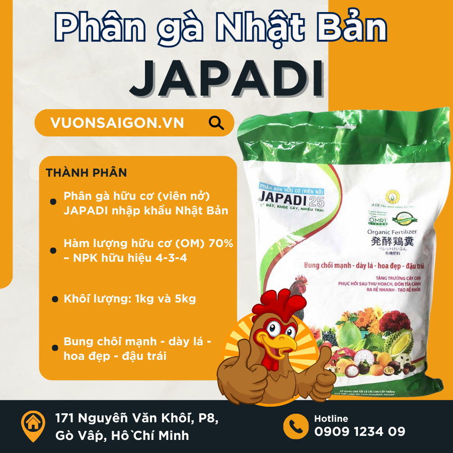 Phân Gà JAPADI Nhật Bản 9
