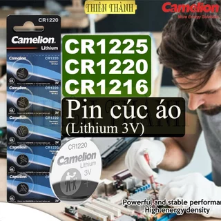 Pin Cúc Áo Camelion CR1225, CR1220, CR1216 – Pin Lithium 3V Chính Hãng