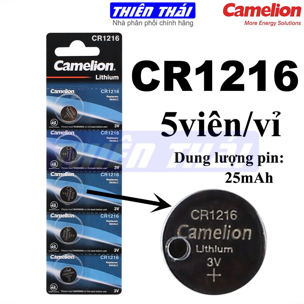 Pin cúc áo Camelion CR1225,CR1220,CR1216,pin Lithium 3V,pin nút áo 3V ...