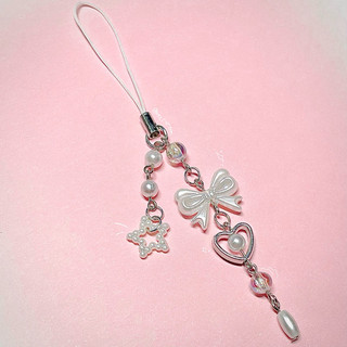 Móc Khoá 𝗫𝗜𝗡𝗛 𝗞𝗘𝗬𝗖𝗛𝗔𝗜𝗡𝗦 - Dây đeo Điện Thoại Nơ Xinh Xắn Handmade by Carem ୨୧‧₊˚⊹