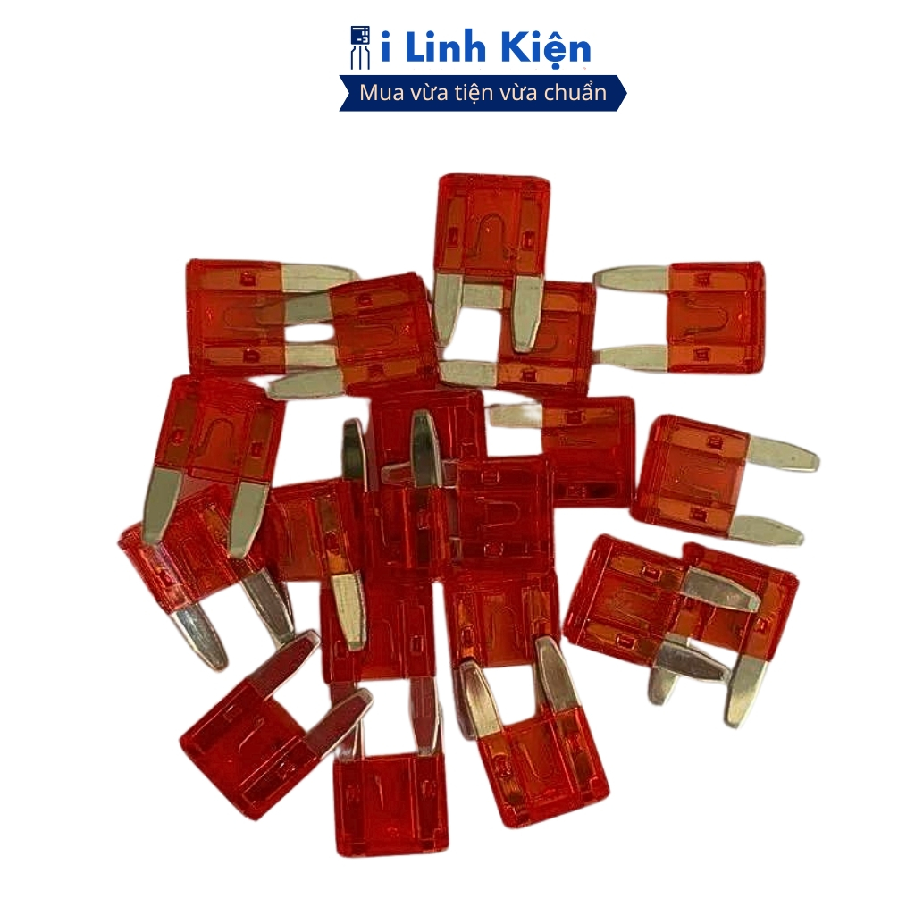 Cầu chì dẹp chân nhỏ 32V đủ các giá trị 1A - 40A cho ô tô, xe máy chính hãng ilinhkien