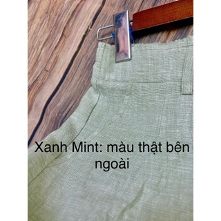 [JUNE LINEN] Q06. Quần Short LINEN TƯNG. Có bigsize. Eo từ 64 -> 86cm.