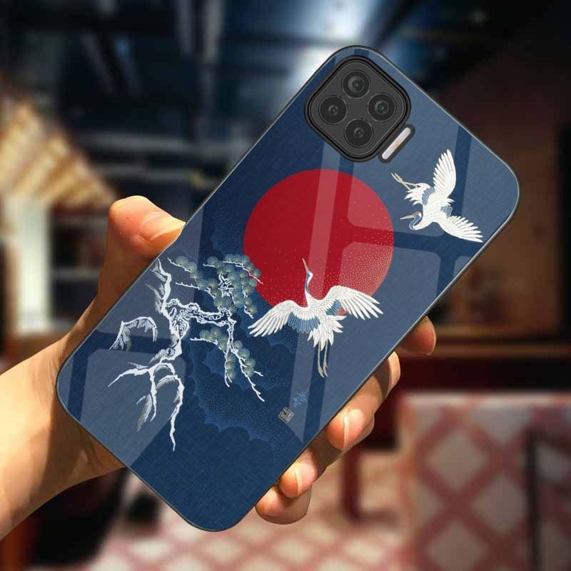 Ốp Lưng OPPO A73, A93 Mặt Lưng Kính Cường Lực In 3D Cao Cấp