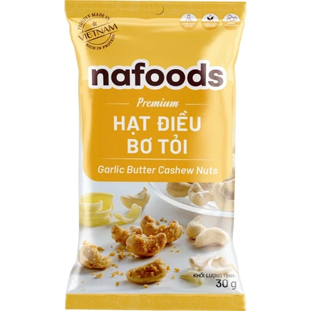 Hạt Điều Bơ Tỏi Nafoods Hộp 6xTúi 30gr