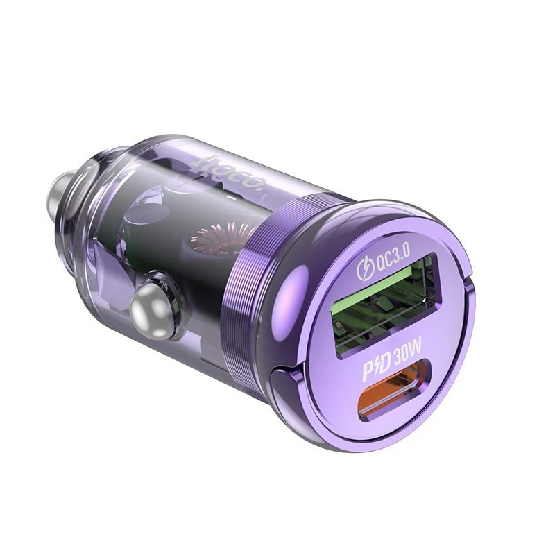 Tẩu sạc nhanh ô tô hoco  Z53A PD30W + USB 18W