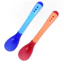 Thìa Silicon Báo Nóng, Muỗng Silicon loại tốt Mềm Cho Bé Ăn Dặm Giúp Bé Ăn Ngoan, Ngon Miệng
