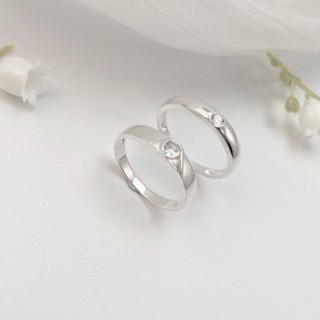 Nhẫn Cặp đôi LAMY Engagement Ring Silver 8238 & 8244 - Nhẫn bạc ta cao cấp