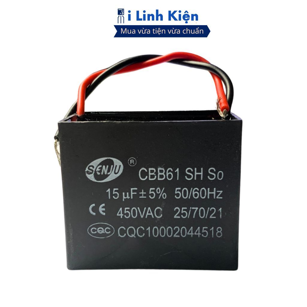 Tụ quạt 10uF-20uF dây SENJU chính hãng chất lượng cao ilinhkien.
