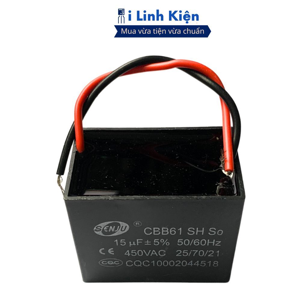 Tụ quạt 10uF-20uF dây SENJU chính hãng chất lượng cao ilinhkien.