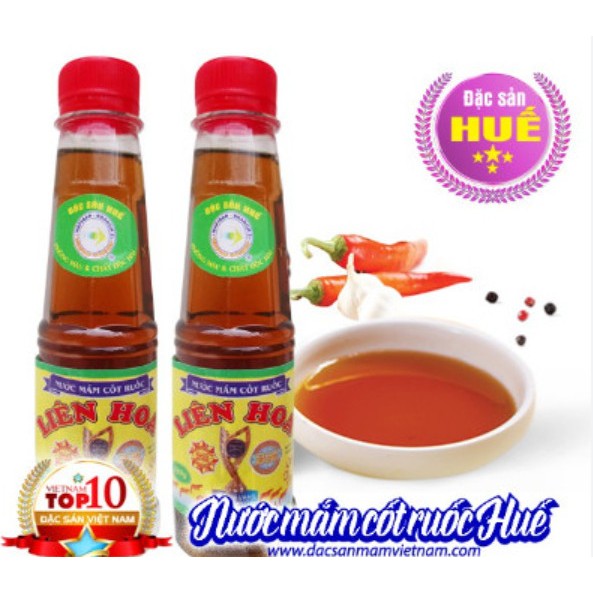 COMBO 4 chai Nước mắm cốt ruốc Liên Hoa 280ML - Đậm đà hương vị Huế