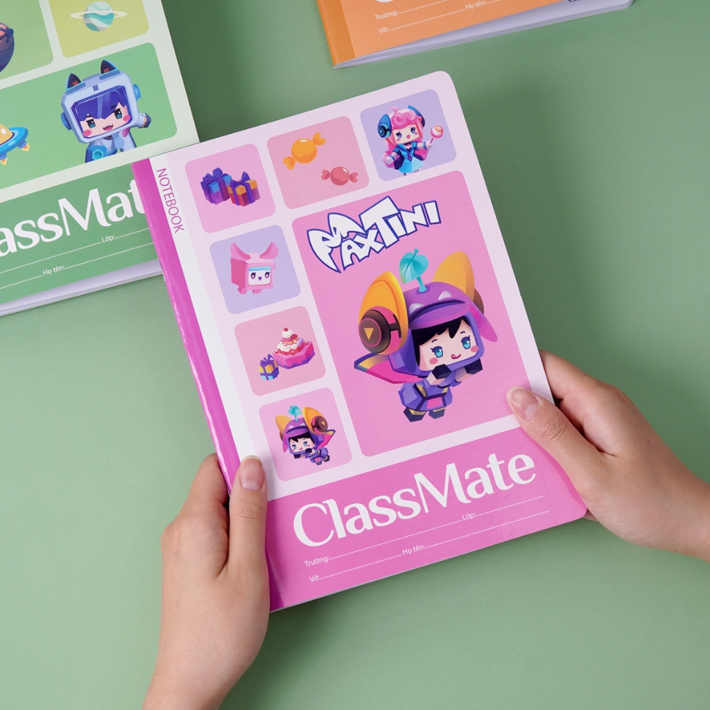 Vở Ô Li Classmate Vở 4 ÔLy (2.5x2.5mm) 80 Trang, Vở ÔLi Thiết Kế Maxtini Cán Màng Mờ, 100gsm Cho Các Bé Cấp1 NC1-80-005