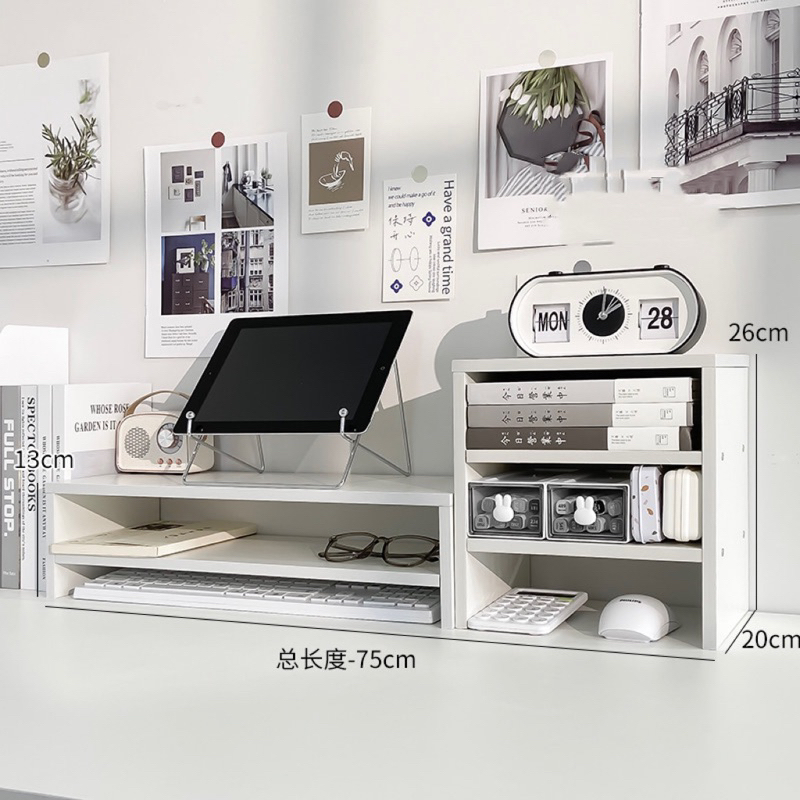 Kệ Giá Gỗ Đa Năng Để Máy Tính Decor Trang Trí Bàn Học COLEEN | BigBuy360 - bigbuy360.vn
