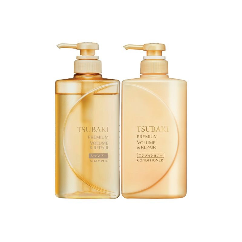 Dầu gội xả Tsubaki Premium Volume & Repair 490ml/chai