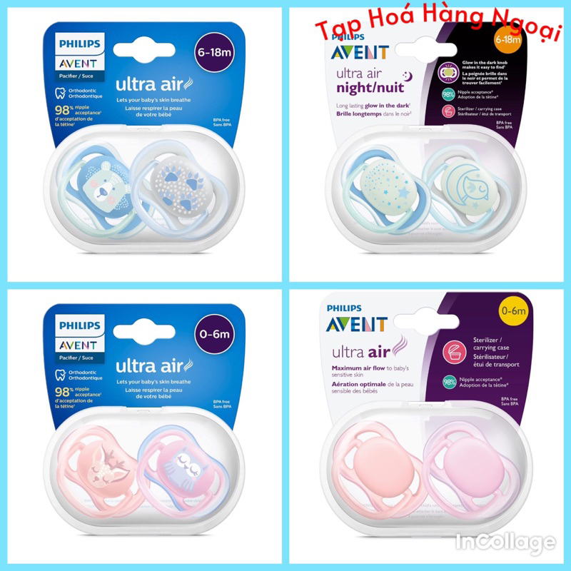 Ty giả Philip avent Ultra air/Ultra soft cho bé từ 0m-18m | Shopee Việt Nam