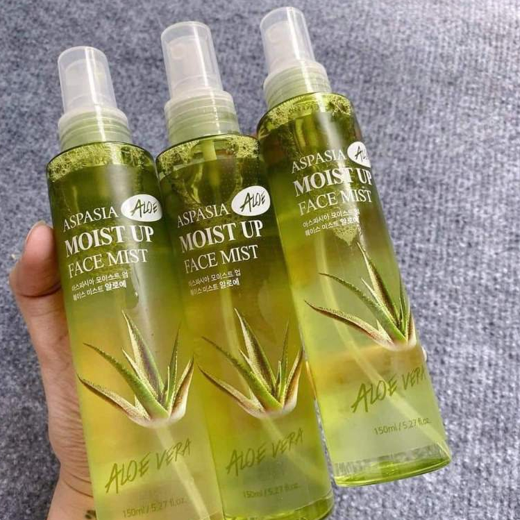 Xịt Khoáng Lô Hội , Khoáng Nha Đam Aspasia Nha đam/Collagen trắng da giữ ẩm_ Hàng Korea
