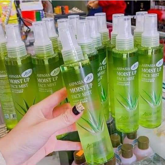 Xịt Khoáng Lô Hội , Khoáng Nha Đam Aspasia Nha đam/Collagen trắng da giữ ẩm_ Hàng Korea