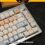 Keycap MOA Boring Duck chất liệu nhựa Pbt họa tiết in dyesub không mờ họa tiết, nút keycaps bàn phím cơ