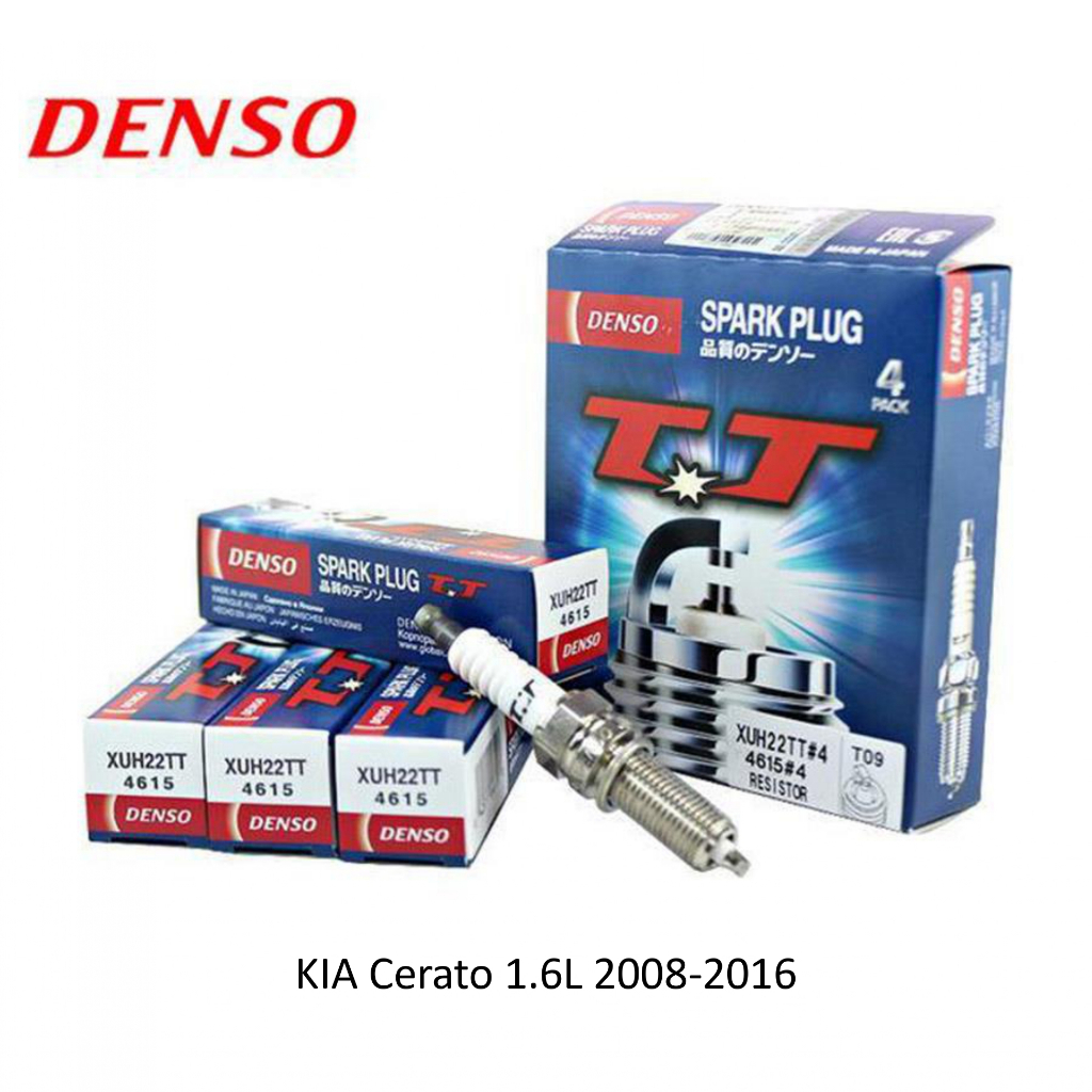 Bộ 4 Bugi xe KIA Cerato 1.6L 2008-2016 hàng Denso mã XUH22TT – 2 đầu ...