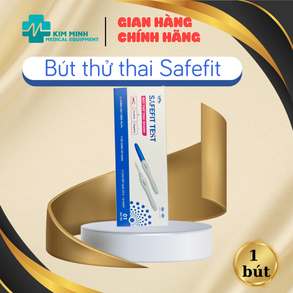 Bút thử thai Safefit phát hiện thai sớm độ chính xác trên 99% (Hộp 1 ...