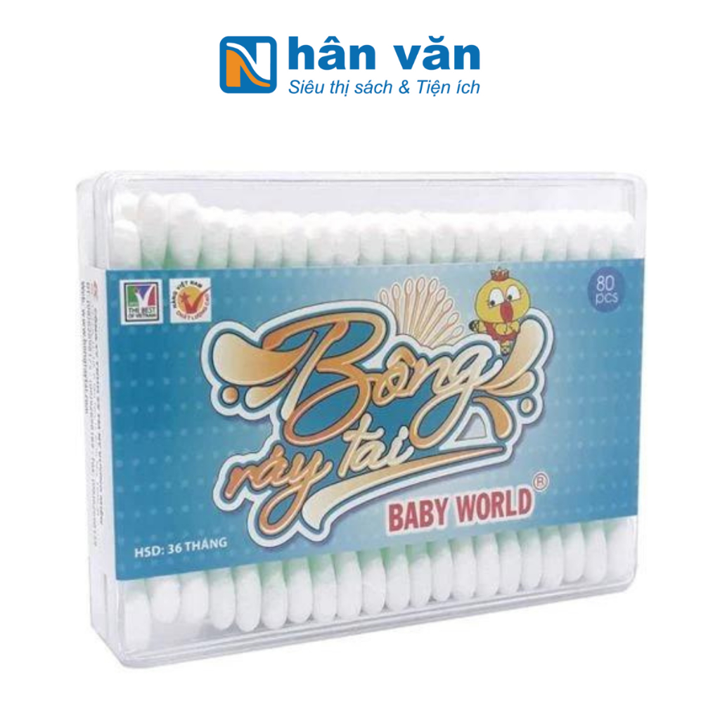 Bông Ráy Tai Baby World (Hộp 80 Que) | Shopee Việt Nam