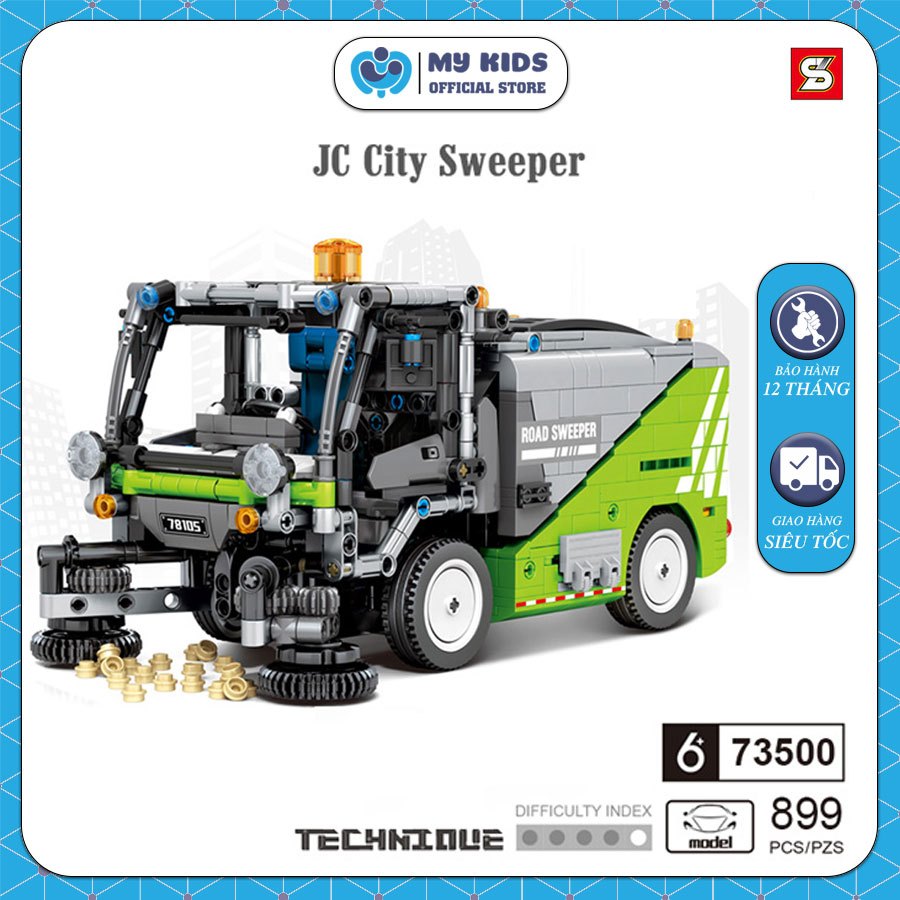 899 Miếng Ghép | Đồ Chơi Lắp Ráp LEGO Xe Quét Dọn JC City-Sweeper – SY ...