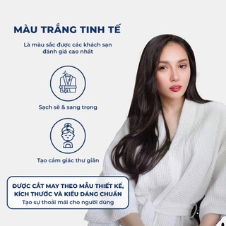 Áo Choàng Tắm Royal Towel Sợi Cotton Mềm Mịn, Thấm Hút Tốt, Không Xù Lông, Cho Nam Nữ