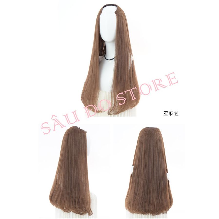 KẸP U TÓC GIẢ CỤP ĐUÔI DÀI 55-60CM LƯỚI HOA SỈ TOÀN QUỐC